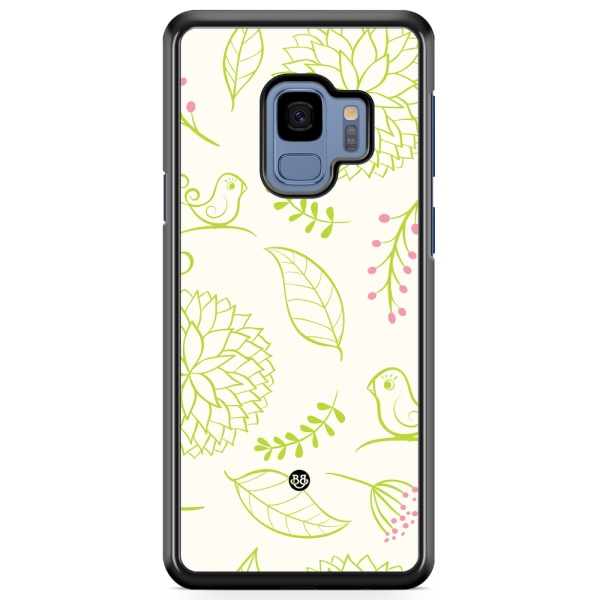 Bjornberry Skal Samsung Galaxy A8 (2018) - Blomster Grön