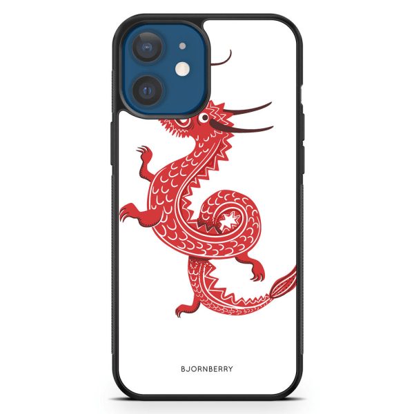 Bjornberry Hårdskal iPhone 12 Mini - Röd Drake