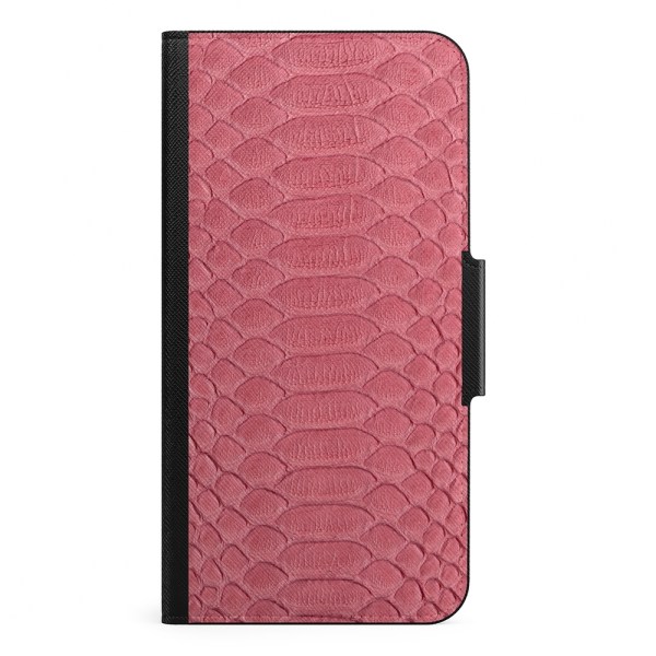 Naive iPhone 13 Pro Plånboksfodral - Pink Snake