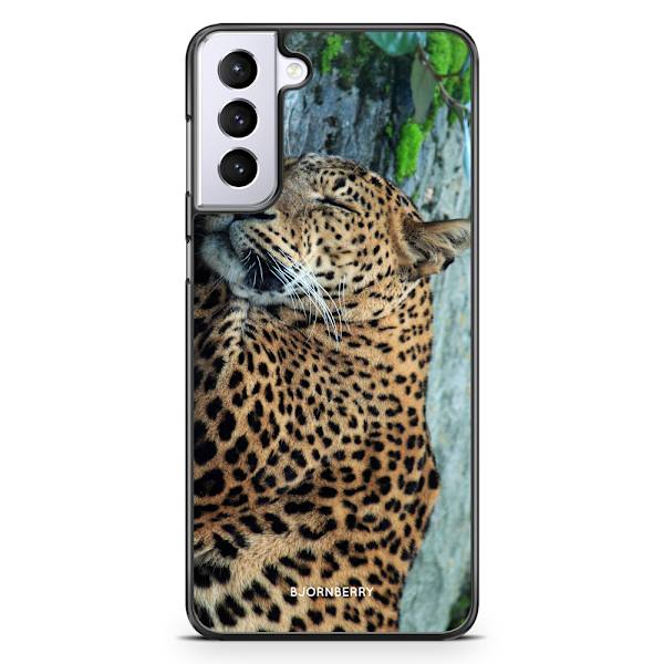 Bjornberry Skal Samsung Galaxy S21 Plus - Sovande Leopard