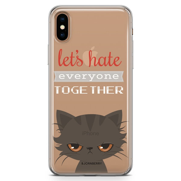 Bjornberry Hybrid Skal iPhone Xs Max  - Arg Katt