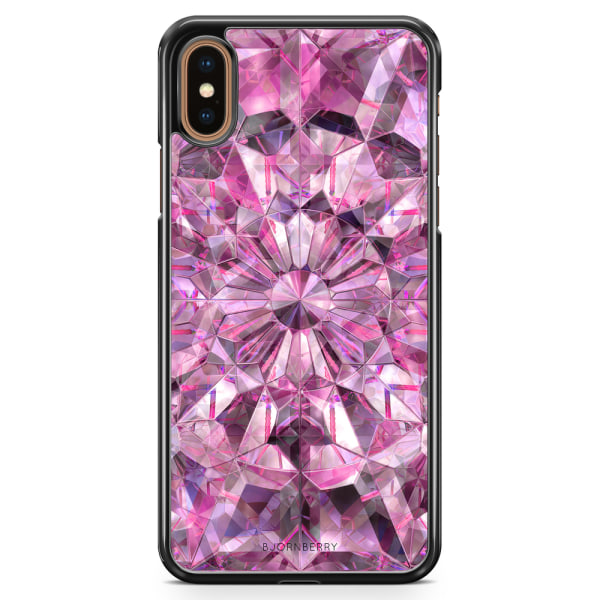 Bjornberry Skal iPhone XS Max - Rosa Kristaller