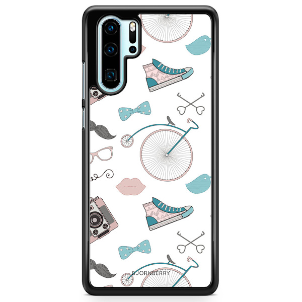 Bjornberry Hårdskal Huawei P30 Pro - Hipster Mönster