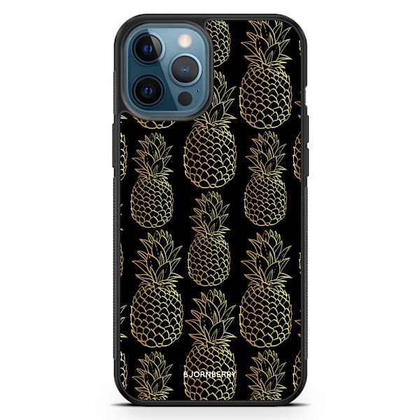 Bjornberry Hårdskal iPhone 12 Pro - Guldiga Ananas
