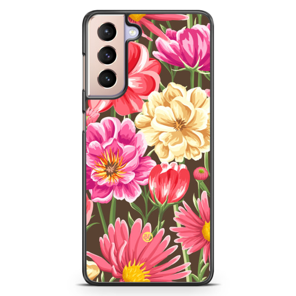Bjornberry Skal Samsung Galaxy S21 - Sömlösa Blommor