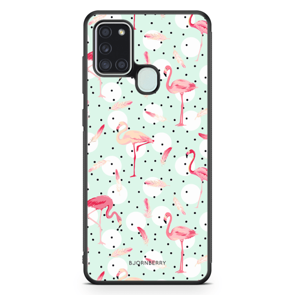 Bjornberry Skal Samsung Galaxy A21s - Flamingos