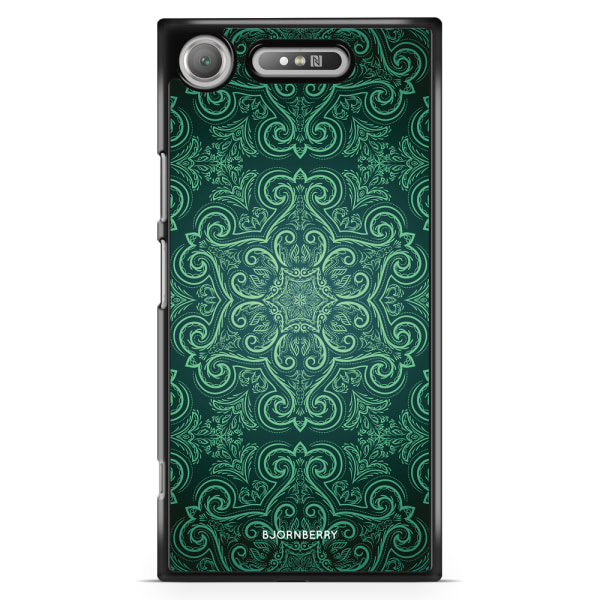 Bjornberry Sony Xperia XZ1 Skal - Grön Retromönster