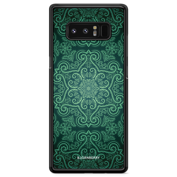 Bjornberry Skal Samsung Galaxy Note 8 - Grön Retromönster