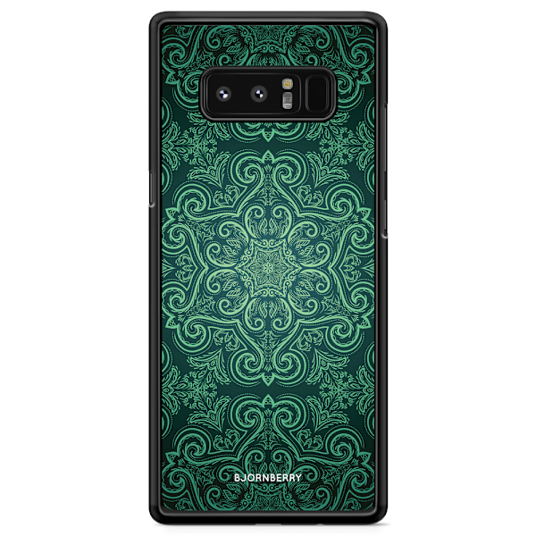 Bjornberry Skal Samsung Galaxy Note 8 - Grön Retromönster