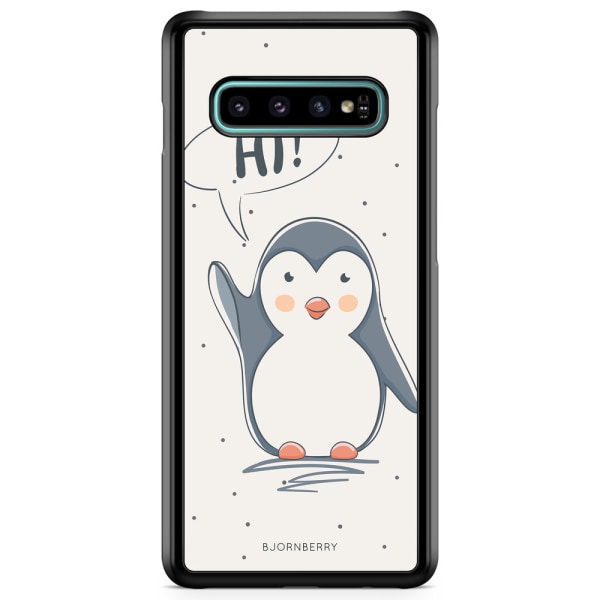 Bjornberry Skal Samsung Galaxy S10 Plus - Söt Pingvin