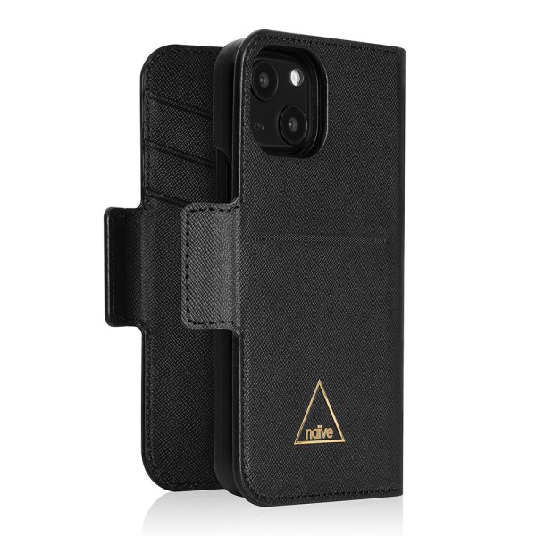 Naive iPhone 13 Mini Plånboksfodral - Black Snake
