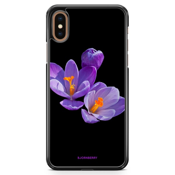 Bjornberry Skal iPhone XS Max - Lila Blommor