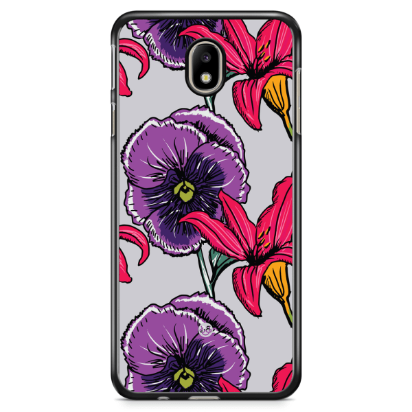 Bjornberry Skal Samsung Galaxy J5 (2017) - Lila/Cerise Blomster