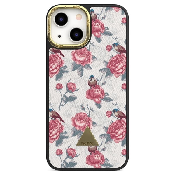 Naive iPhone 13 Mini Skal - Roses & Birds