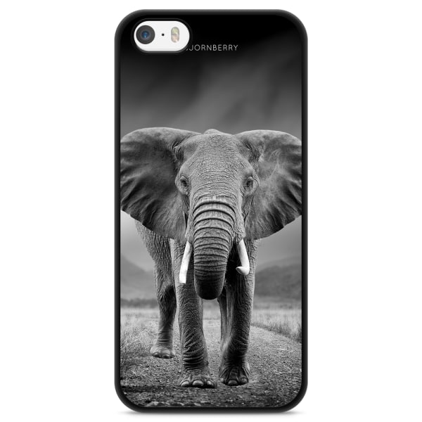 Bjornberry Skal iPhone 5/5s/SE (2016) - Svart/Vit Elefant