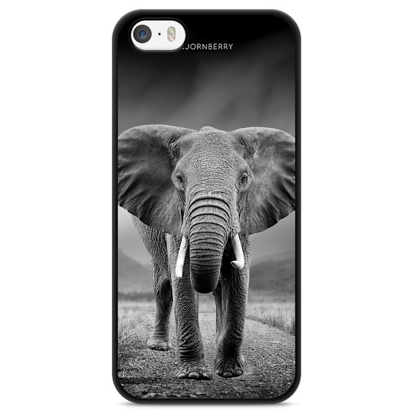 Bjornberry Skal iPhone 5/5s/SE - Svart/Vit Elefant