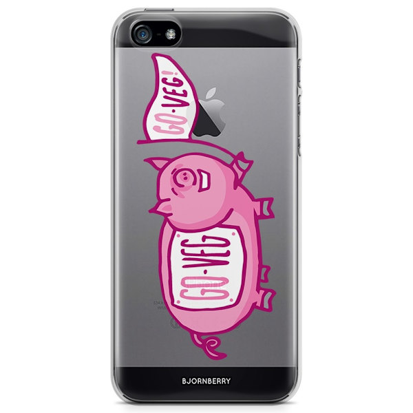 Bjornberry iPhone 5/5S/SE TPU Skal - Rosa Gris