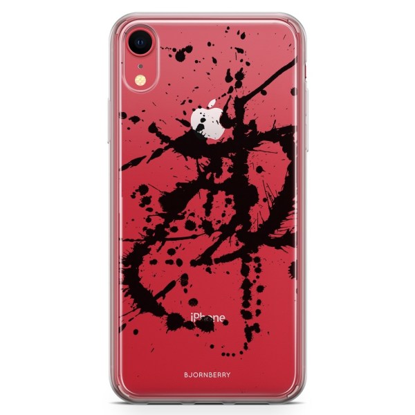 Bjornberry Hybrid Skal iPhone XR  - Svart Färgstänk