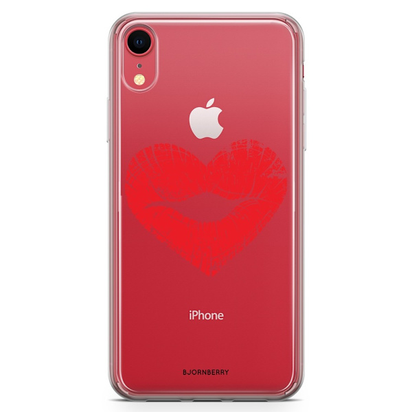 Bjornberry Hybrid Skal iPhone XR  - Hjärta Läppar
