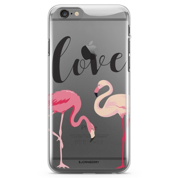 Bjornberry iPhone 6 Plus/6s Plus TPU Skal - Love Flamingo