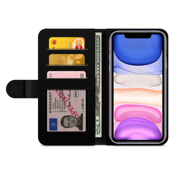 Bjornberry Plånboksfodral iPhone 11 - Vattenfärg