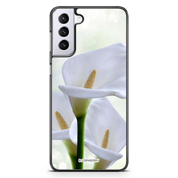 Bjornberry Skal Samsung Galaxy S21 Plus - Vit Blomma