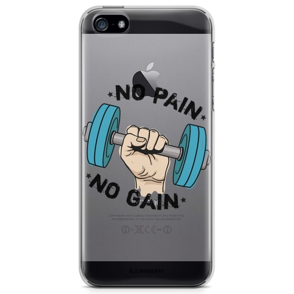 Bjornberry iPhone 5/5S/SE TPU Skal - No pain no gain