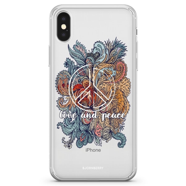 Bjornberry Skal Hybrid iPhone X / XS - Love and peace