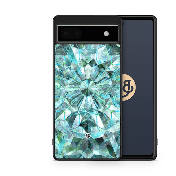 Bjornberry Skal Google Pixel 6a - Gröna Kristaller