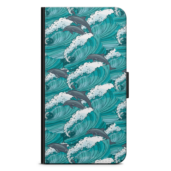 Bjornberry Plånboksfodral iPhone 7 Plus - Vågor & Delfiner