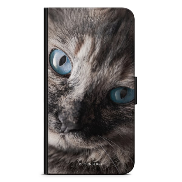 Bjornberry Plånboksfodral iPhone X / XS - Katt Blå Ögon