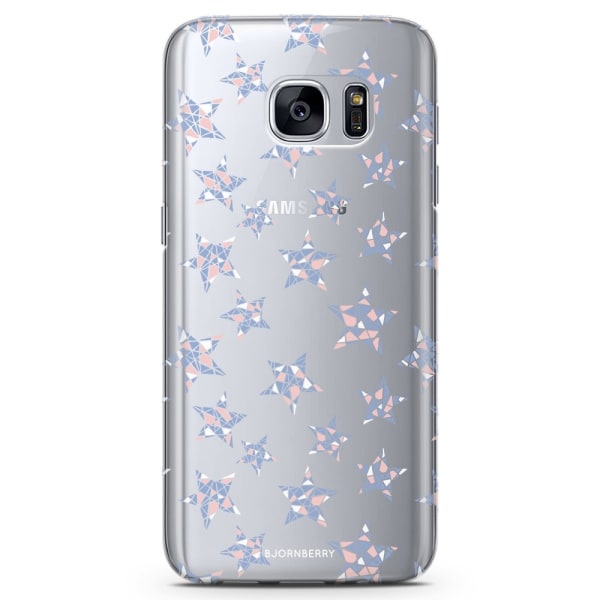 Bjornberry Samsung Galaxy S7 TPU Skal - Rosenkvarts Stjärnor
