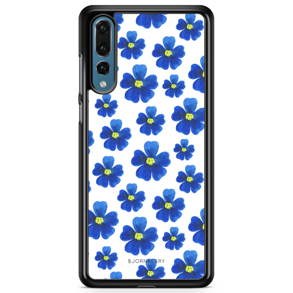 Bjornberry Skal Huawei P20 Pro - Blå Blommor