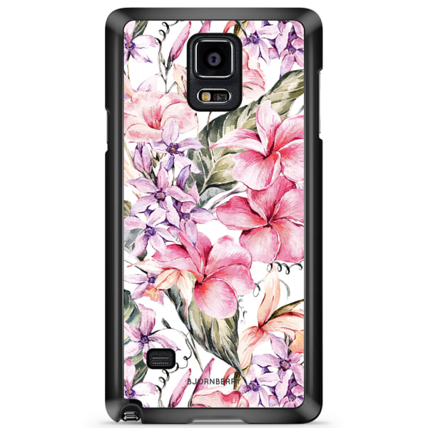 Bjornberry Skal Samsung Galaxy Note 4 - Vattenfärg Blommor