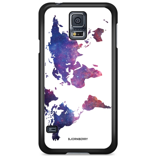 Bjornberry Skal Samsung Galaxy S5/S5 NEO - Världkarta Rymd