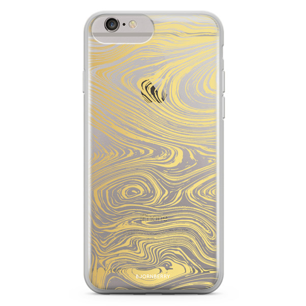 Bjornberry Skal Hybrid iPhone 6/6s Plus - Guld Marmor