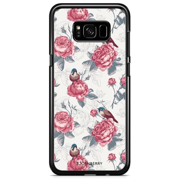 Bjornberry Skal Samsung Galaxy S8 - Rosor & Fåglar