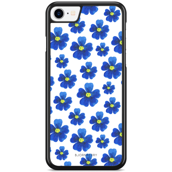 Bjornberry Skal iPhone 7 - Blå Blommor