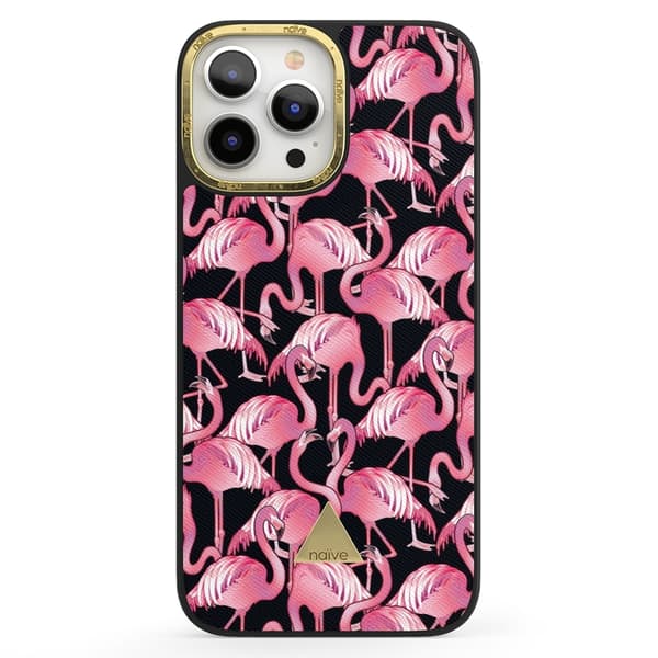 Naive iPhone 13 Pro Max Skal - Flamingo