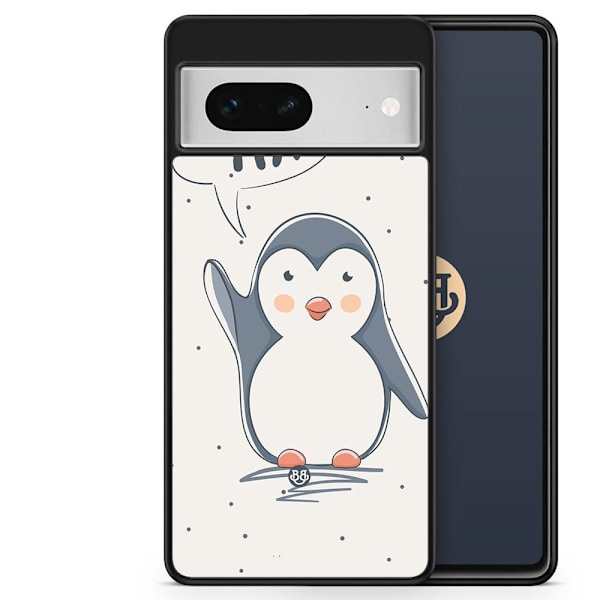 Bjornberry Skal Google Pixel 7 - Söt Pingvin