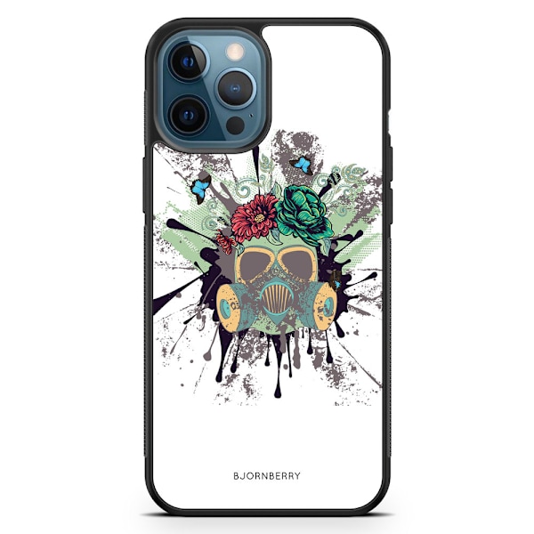 Bjornberry Hårdskal iPhone 12 Pro - Gas Mask Blommor
