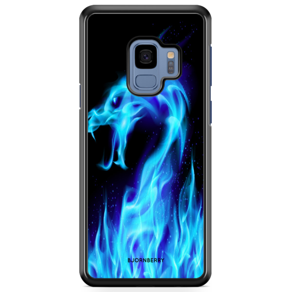 Bjornberry Skal Samsung Galaxy A8 (2018) - Blå Flames Dragon