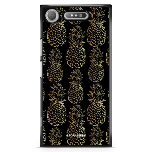 Bjornberry Sony Xperia XZ1 Compact Skal - Guldiga Ananas