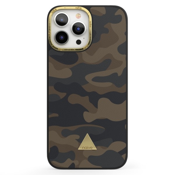 Naive iPhone 13 Pro Max Skal - Camouflage