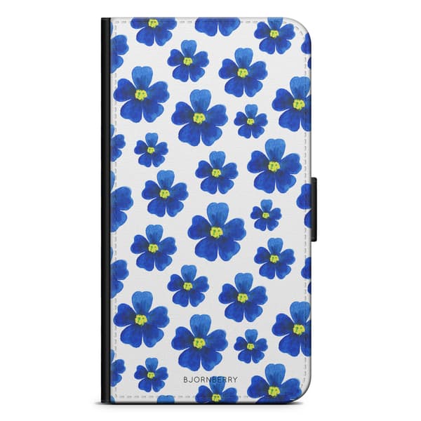 Bjornberry Plånboksfodral OnePlus 9 - Blå Blommor