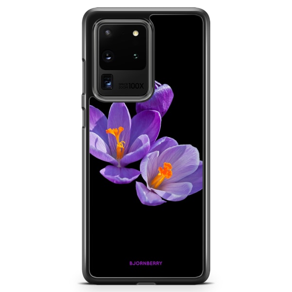 Bjornberry Skal Samsung Galaxy S20 Ultra - Lila Blommor