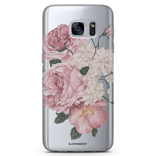 Bjornberry Samsung Galaxy S7 Edge TPU Skal -Rosor