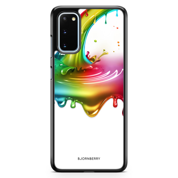 Bjornberry Skal Samsung Galaxy S20 - Regnbågs Splash