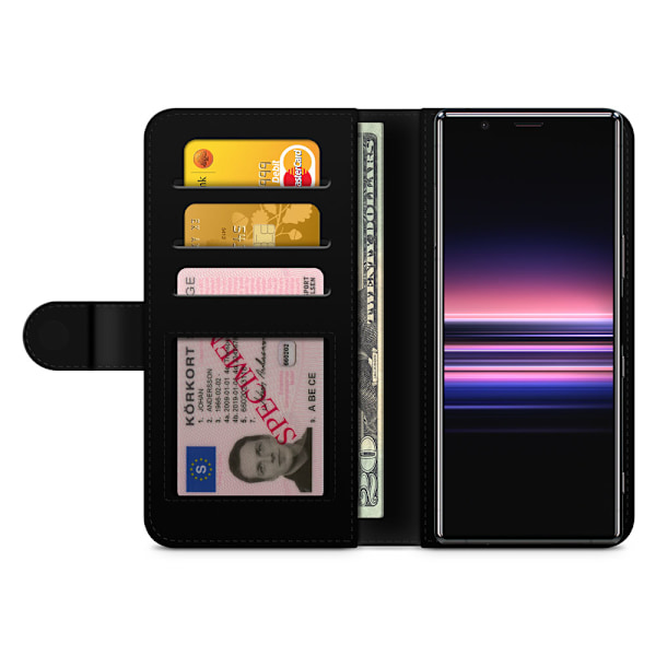 Bjornberry Plånboksfodral Sony Xperia 5 - Katt Öga