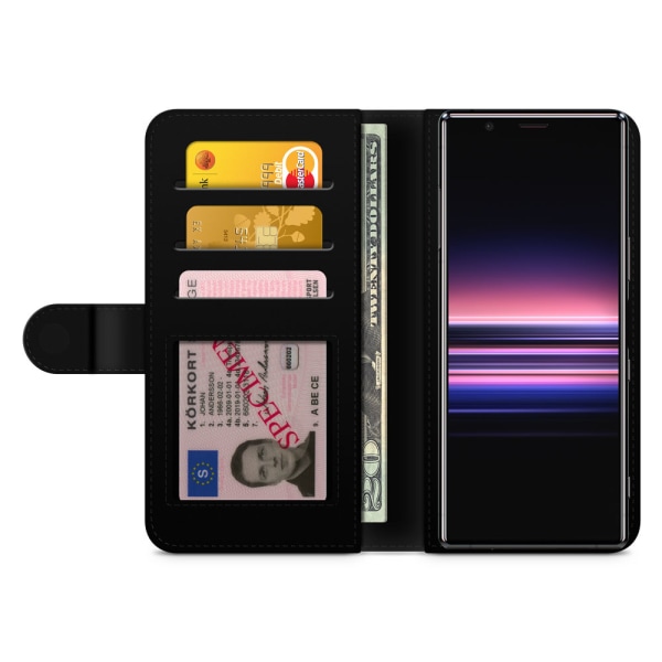 Bjornberry Plånboksfodral Sony Xperia 5 - Monogram J